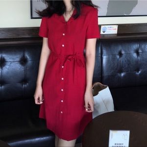 🔮NWOT red polo dress